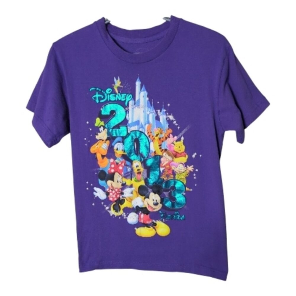 Disney World Florida 2013‎ Purple Short Sleeve Tee Size Small